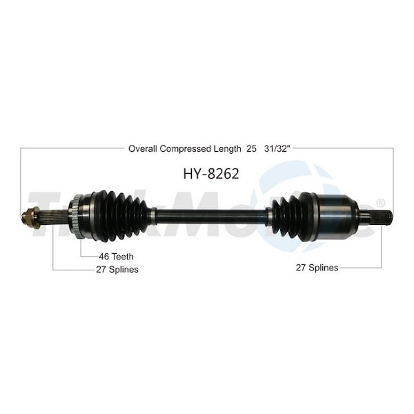 Surtrack Axle Cv Axle Shaft, Hy-8262 HY-8262 - main